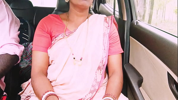 Indian maid car sex Telugu dirty talks.