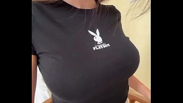 Brother’s wife with big boobs wears short shorts