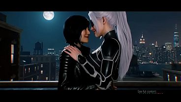 Black Cat x Yuriko “yuri” watanabe (Spiderman Insominac/ AI generated)