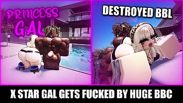 X STAR GAL GETS DESTROYED BY HUGE BBC (ROBLOX)