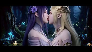 Xiao Yi Xian x Qian Renxue (Battle Through the Heavens, Doulou Dalu/AI generated)