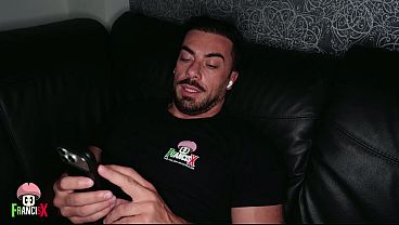 Dirty Latina roommate blows me while on phone – Foot licking, underwear gagging and face cumshot!